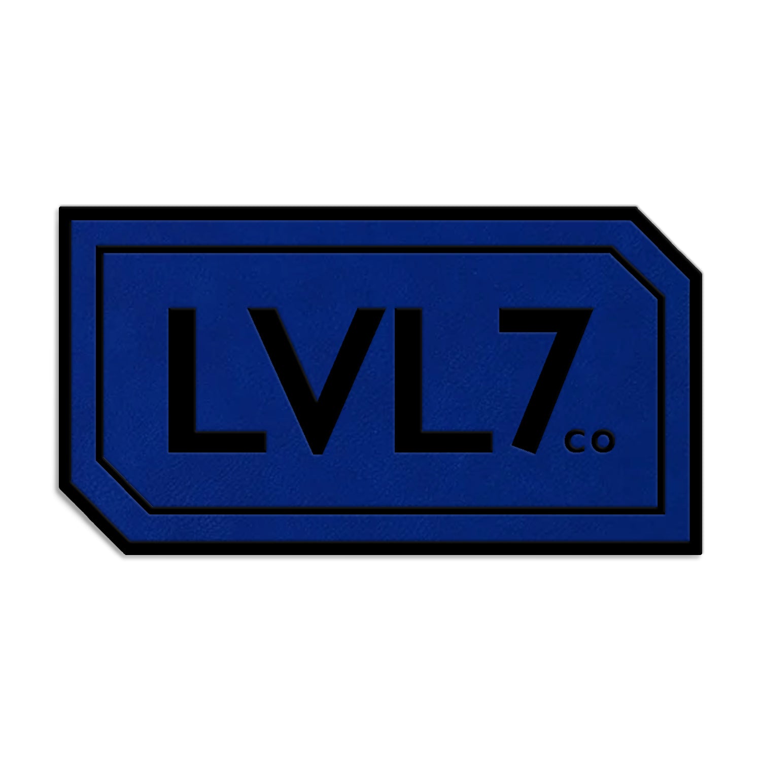 Blue Leatherette Patch