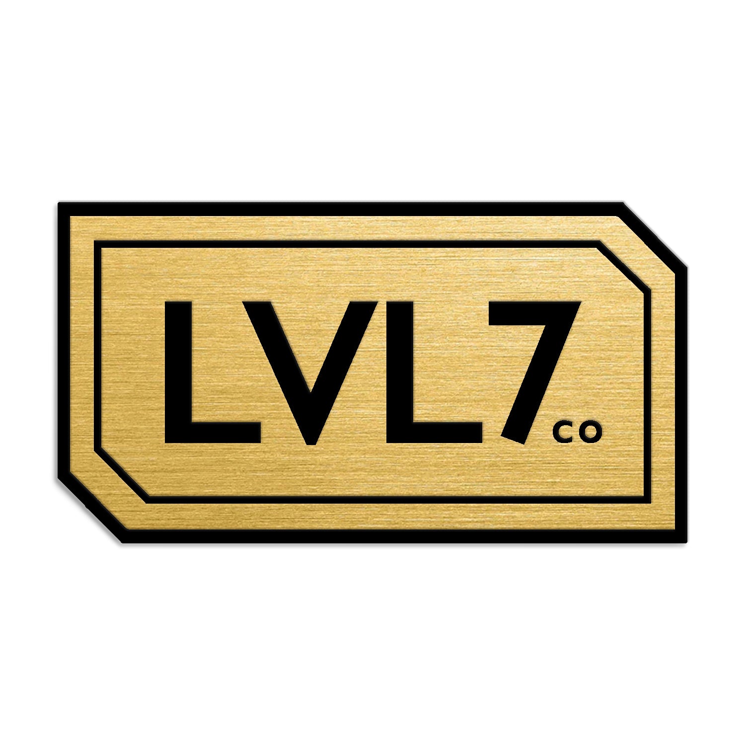 Brushed Antique Gold Acrylic Patch