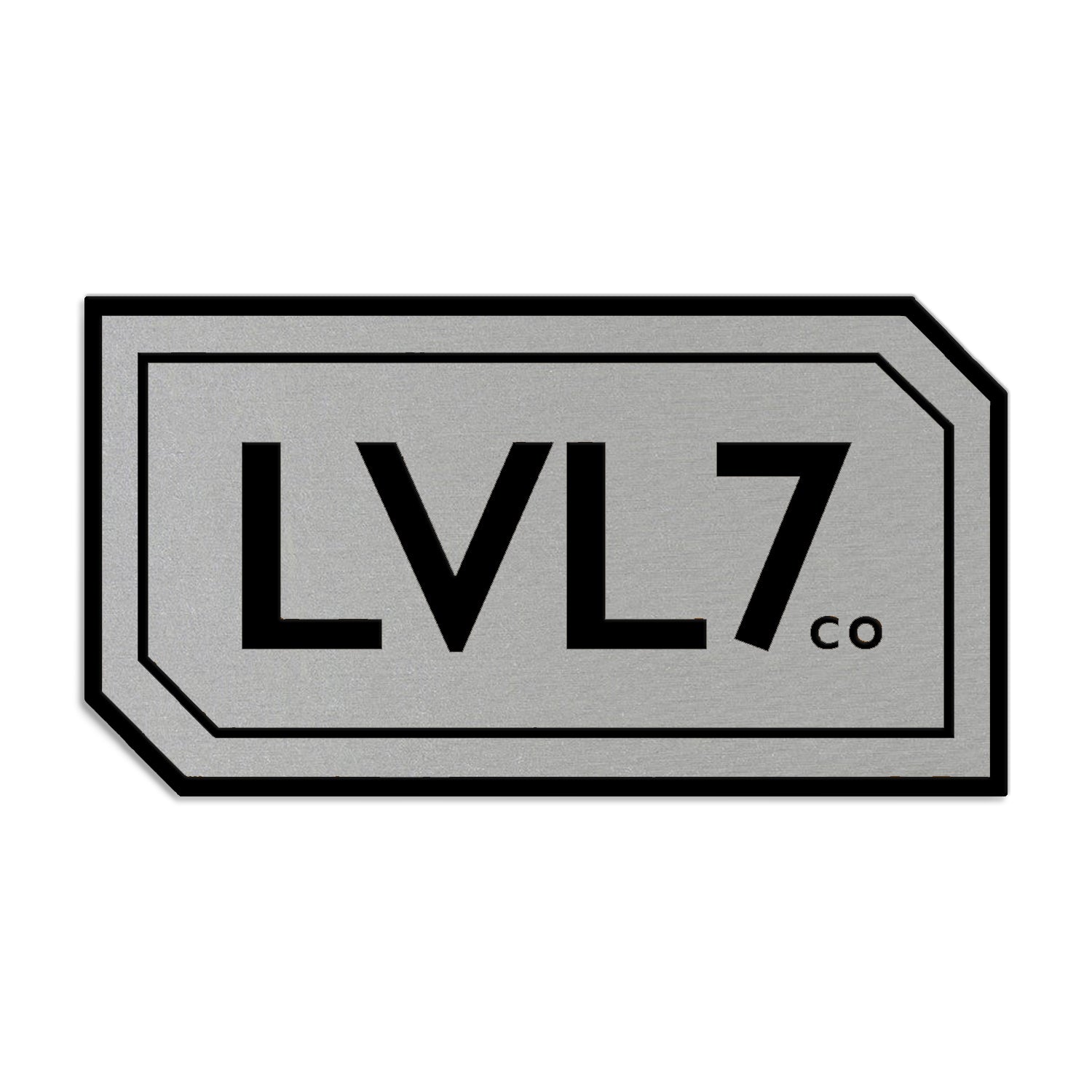 Brushed Silver Leatherette Patch