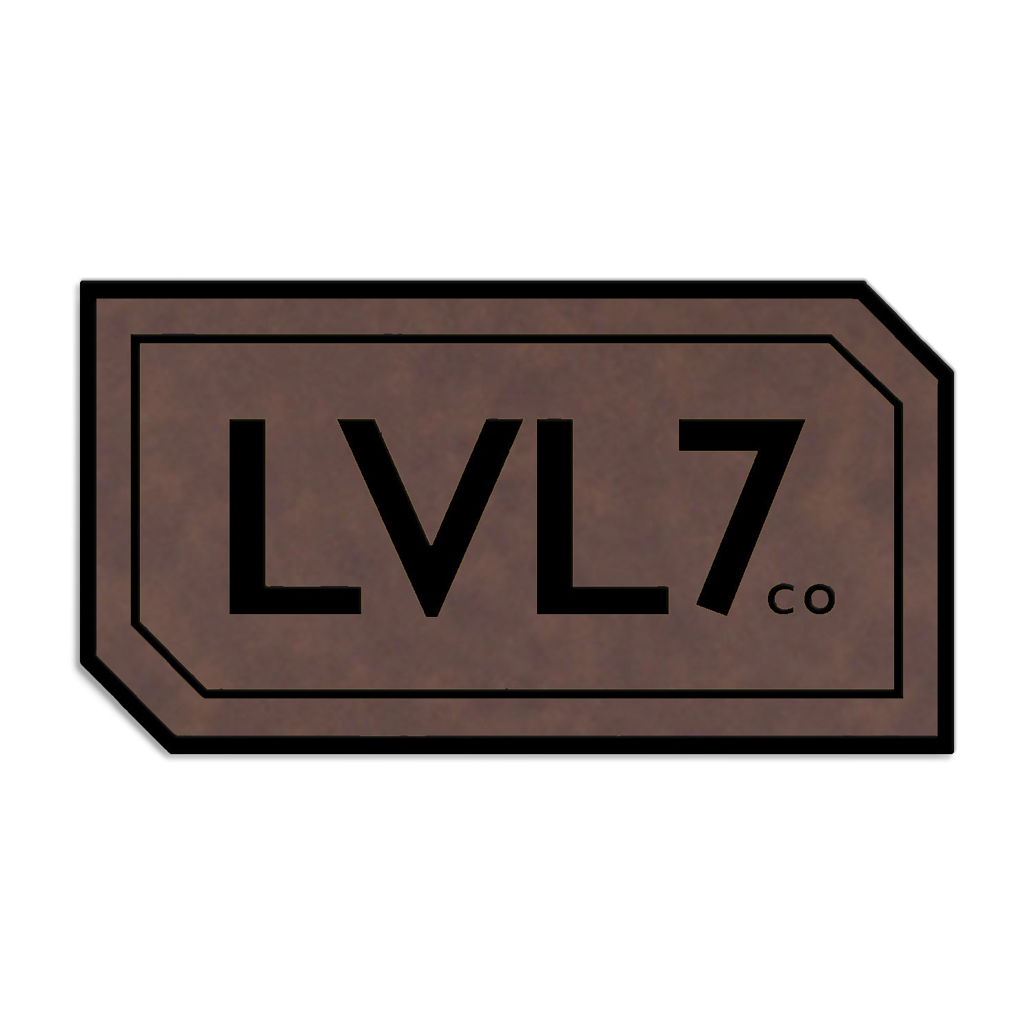 Dark Brown Leatherette Patch