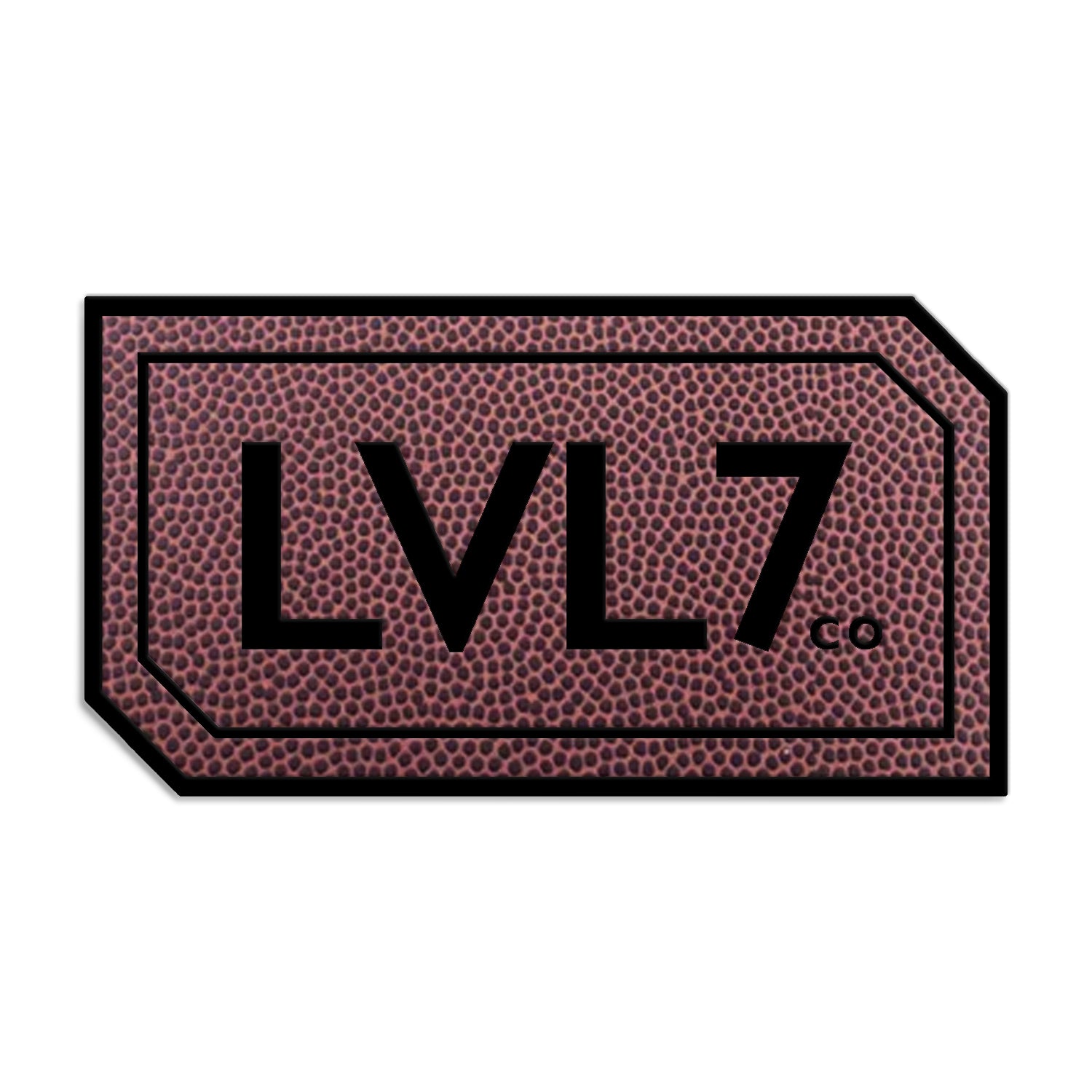 Football Texture Leatherette Patch