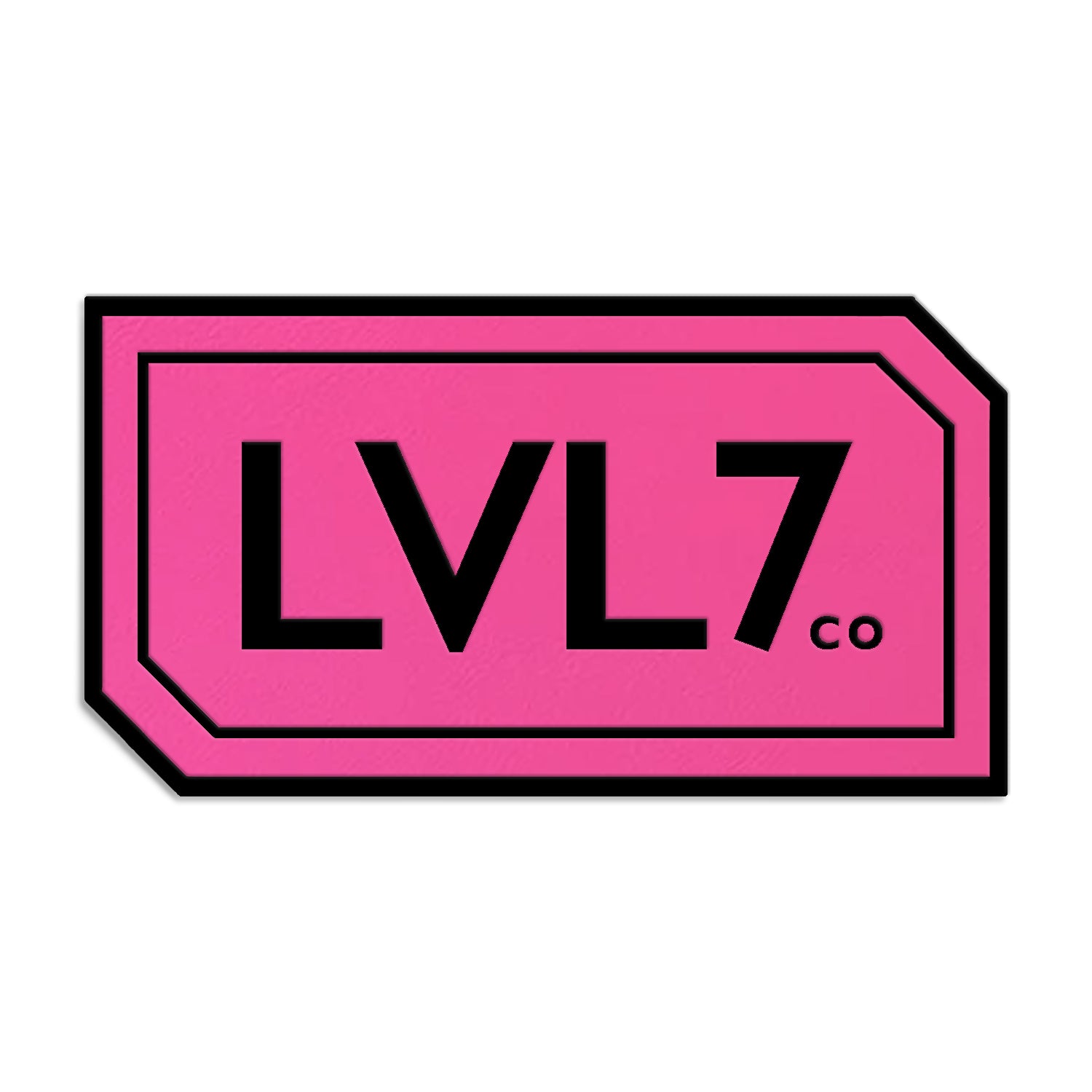 Hot Pink Leatherette Patch