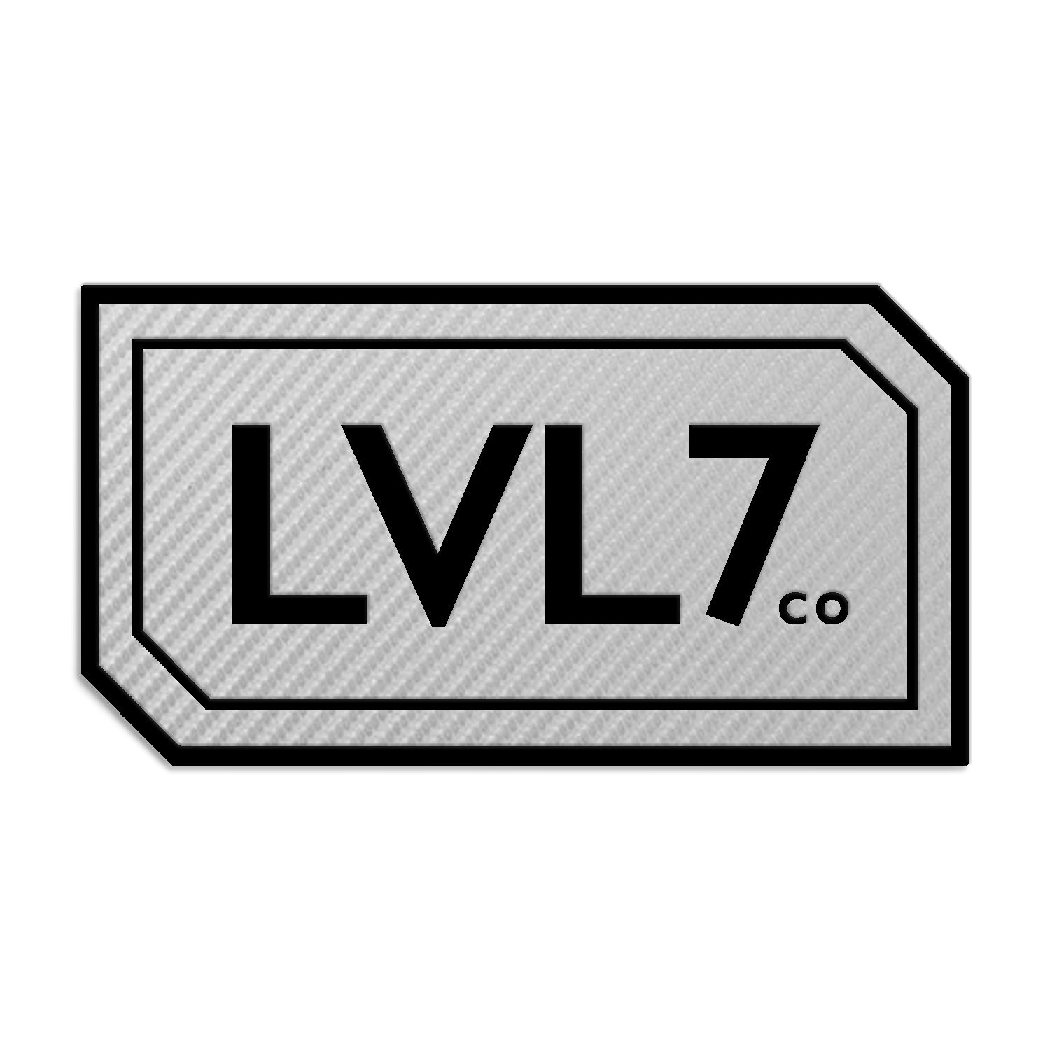 Silver Carbon Fiber Leatherette Patch