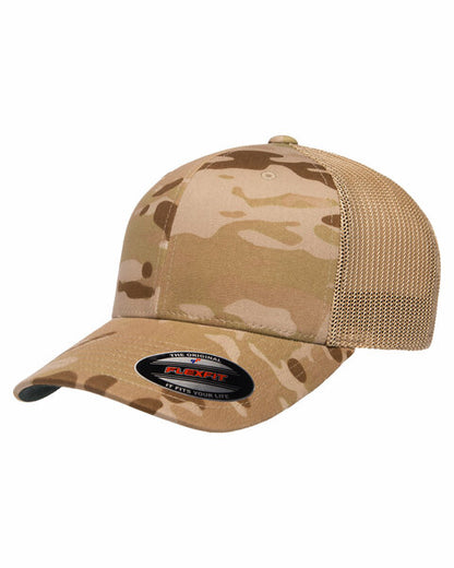 Fitted Camo Mesh Back Hat