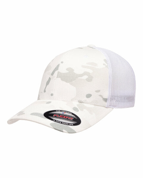 Fitted Camo Mesh Back Hat